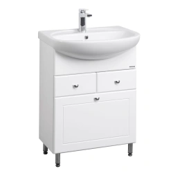 Cabinet under sink Aquaton Norma 65 with linen basket white 1A054901NO0101.A054.9.01N.O01.0