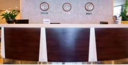 Veneer reception desk
