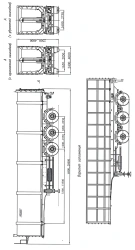 Semitrailer ChMZAP-99064G, modifications: 99064G-03K, 99064G-04K, 99064G-05K - in version with metal non-dump body,