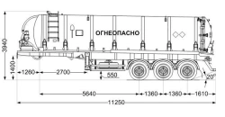 Semi-trailer tank truck STK 9010-60