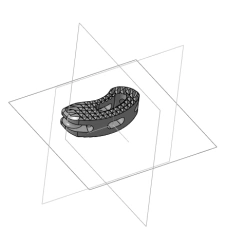 Interbody flat curved cage (long, short, height 7 to 19 mm), item No. 827.2XX