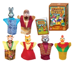 Puppet theatre "Zaikina izbushka" (6 characters), (bol. pack.), (bol. pack.)