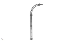 Anchoring devices type A: Intermediate L-shaped support, Art. No. RC8I (with a maximum permissible number of simultaneous users