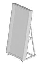 Exhibition stand for flat museum exhibits (posters, engravings, embroideries, covers) 1146x837x2167 mm