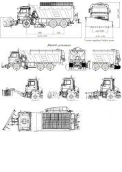 Combined road machine of PS-10 modification