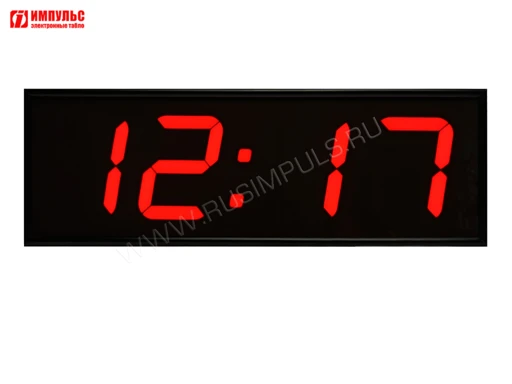 Digital Wall Clock with NTP Synchronization - Impulse-NOVA-100-R-ETN-NTP