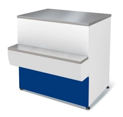 Counter P2629 "Tair" non-cooled cash desk (blue)