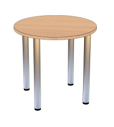 Round dining table 4 seater, 4 supports chrome 800*800*760 mm CO D80 xr