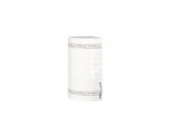 Anastasia Type 3 832 front (White, with straight routing and pattern, handle included )