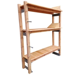 Wooden benches for accommodation in civil defence protective structures 6500.302136.192-00