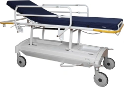 Medical trolley for transportation of patients T-DZMO-2-2-G according to TU 32.50.50-003-07614107-2018 with accessories