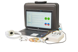 Device for conversion of total electrical activity of the brain into sound of musical range for bioacoustic n