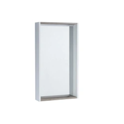 Mirror Aquaton Bella white, jarrah 1A221702BBAZ01.A221.7.02B.BAZ.0