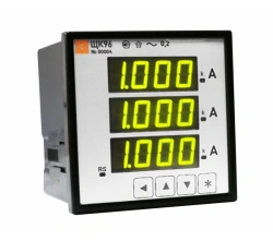 Digital panelboard device for measuring alternating current, voltage and frequency ShchK96