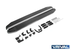 Sill plate "Premium" A180ALP + fixing kit, RIVAL, Kia Sorento 2020-, Hyundai Santa Fe 2.