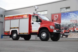 Fire tanker truck ??-(1,0-3,0)-?, type 58811, modification 58811A, on chassis GAZ-C41R31, GAZ-C41R33.