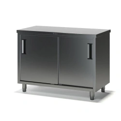 Compartment table SK-1 without edge made of stainless and galvanised steel