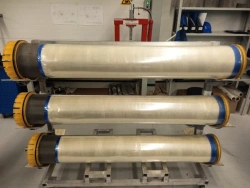 Hollow fibre membrane element PVME