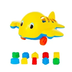 Aircraft toy "Whale" with 10 logical figures