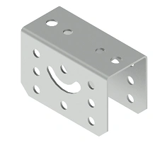 Universal fastening TSCU, with overall dimensions 48x70x110 mm, with metal thickness from 2,0 mm to 3,0 mm, hot-dip galvanised w