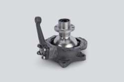 Front axle left steering knuckle (for Uaz sgr cars from 2010, under abs, Timken axles, track 1 465 mm) 220600230401100
