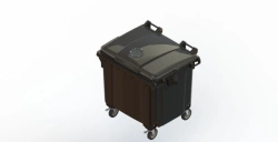 Mobile waste bin 1100 l Art.22.C19.V/1 (20.800.98.PE; 21.050.98.PE.V/1)