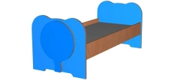 Children's single designer bed (Art. 50046-052)
