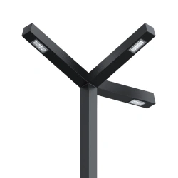 Street lamp SVETHOLL Aldebaran 3 heads 105 degrees L1620 B870 H390 90W 12690 Lm