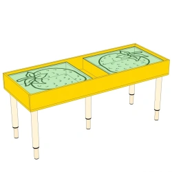 Light table for sand 2-seater SSP2(1-3)