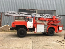 Fire fighting ladder AL-30 on chassis URAL-4320