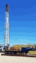 Mobile unit for well repair and drilling MARS-80P