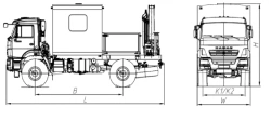 Special cargo-passenger vehicle model 676514 with CMU (JSC "INMAN IM15, IM20, IM27, IM40T, IM50, IM55, IM77, IT80, IT90, I