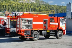 Fire tank truck ??-5,0-70, type 58816T, modification ?? 5,0-70 (53605), on chassis KAMAZ-53605-A5.