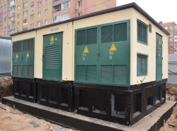 Complete transformer substations KTP-ELM with capacity up to 2500 kVA, voltage up to 20 kV, type KTP,