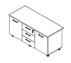 Mobile service cabinet. Line" furniture set