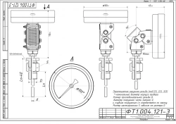 Bimetallic thermometer TBf-223 IP65 100 USH