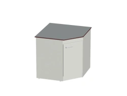 Corner table and cabinet. Model: USTL