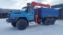 Dump truck with CMU 6378A9 on chassis Ural 73945-01