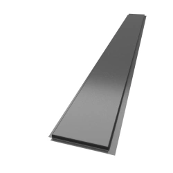 Linear metal panel "Yar'panel" -XL - wide (250 x 2 470 mm) - Black matt-0,7 mm