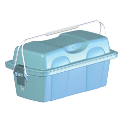 Polymer stacking-container for delivery of biological material samples in tubes and vials UKP-01-"KRONT" according to TU 9398-01