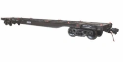 Flat wagon for large-capacity containers model 13-1261
