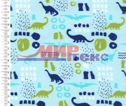 Synthetic knitted fabric (PE-100%), printed, plush one-sided buttonhole fleece on the basis of kulirnaya glide