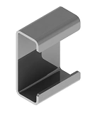 Spacer SK RSC 35, with overall dimensions 22x60x35 mm, metal thickness 2,0 mm, steel, hot-dip galvanised steel