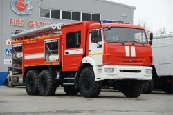 Foam extinguishing vehicle APT-(5,0-7,5)-70/4, type 58815K43118, modification APT (5,0-7,5)-70/4 (43118), on chassis KAMAZ-43118