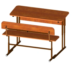 Desk with adjustable lid tilt