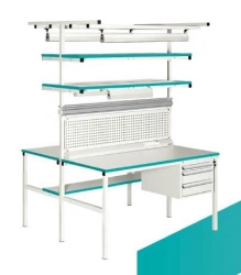Laboratory furniture "Classic LAB" series, Viking LAB: laboratory island table, SO LAB