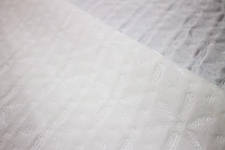 Cotton knitted fabric (cotton-100%) bleached, jacquard
