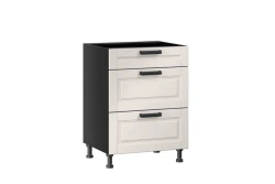 Mocha LD.274190.000 Front set for kitchen cabinet 600 with 3 drawers (5) (Cashmere )