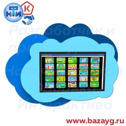 Interactive educational wall panel "Cloud"