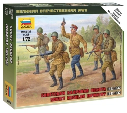 Assembled model "Soviet infantry 1941-1942"